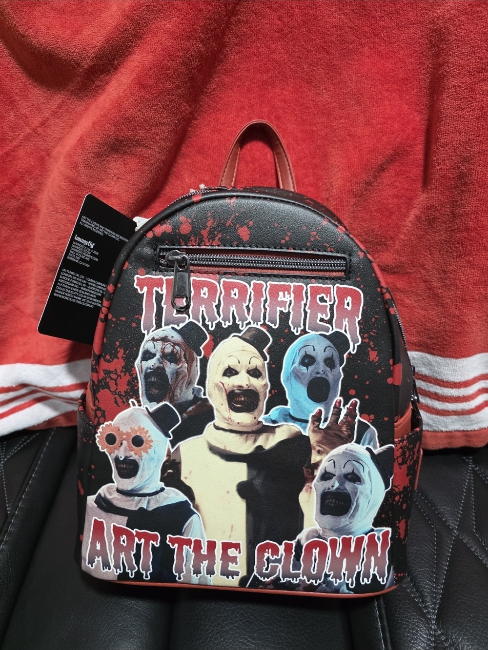 Terrifier 'Art The Clown' Mini Backpack - Black & Red